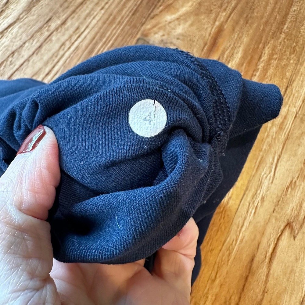Lululemon Athletic Women’s Navy Stretch Pants Gym Workout Drawstring Waist - Picture 2 of 10
